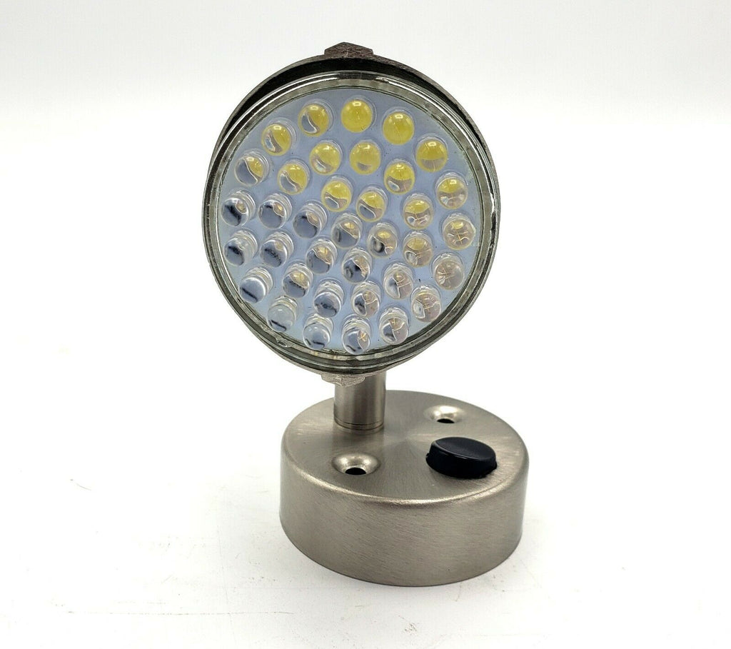 LED Hardwire Reading Light with Satin Chrome Finish RV Camper Desk L26-0068 (L26-0068)