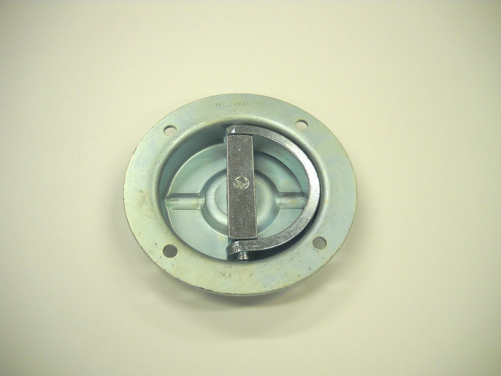 10 - D Ring 6000# Recessed Swivel Tie Down With Back Plates Trailer Truck (RR06-BP-10)