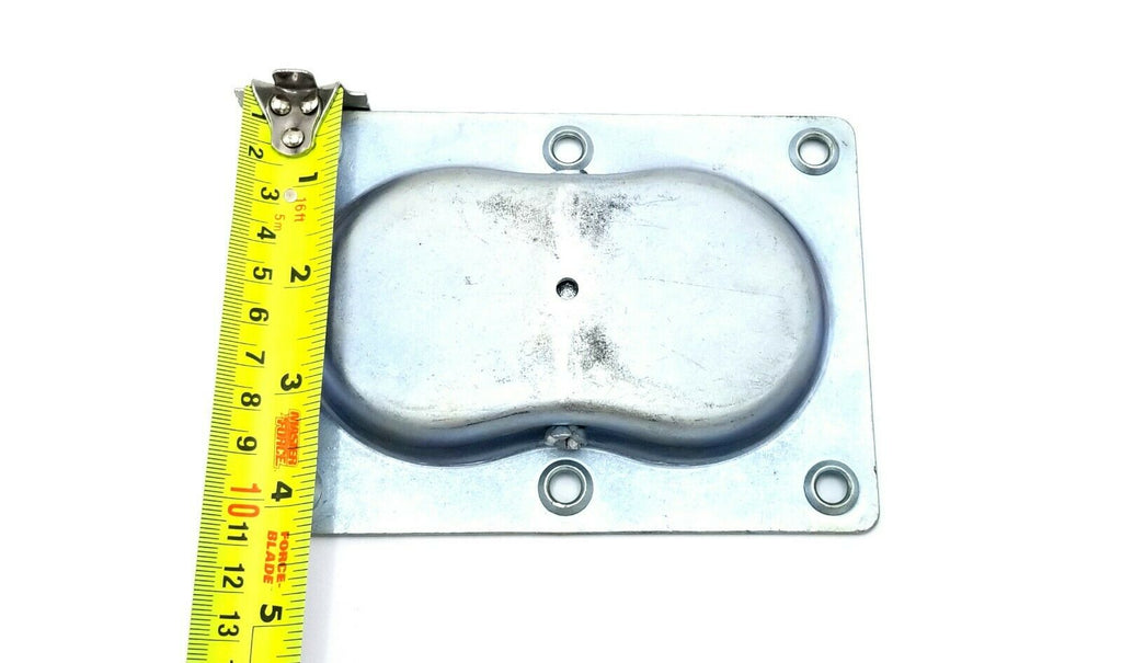 3/8" Zinc Plated Bolt On Recessed Mount Tie Down Rope Chain D-Ring Rated 3.3k  (RR12)