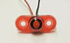 Oval P2 Rated 1-LED Surface Mount, RED Lens, 2-Wire LED Trailer marker light (J-57-R)