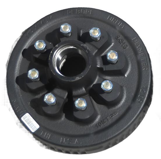 Add Brakes Basic Kit Dexter 8x6.5 Drums 9/16 Nuts 7000 12" Backing Plate Trailer (92865-916-B-DEX)