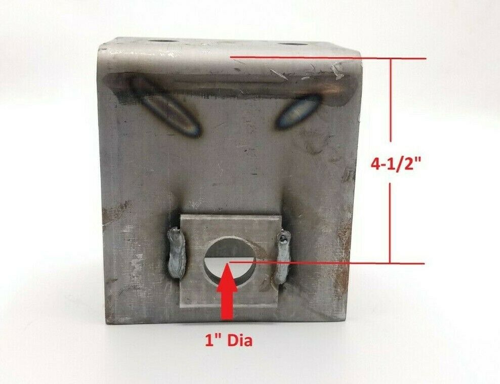 Center Hanger 2.5" Spring Suspension for Trailer Axle, 4.5" Tall, 1" Hole (029-042-02)