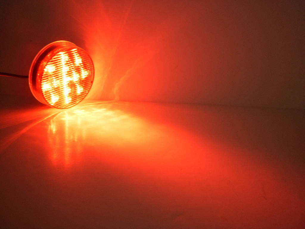 Maxxima Red Clear M11300RCL 2 1/2" Clearance Marker 13 LED Light Truck Trailer (M11300RCL-KIT)