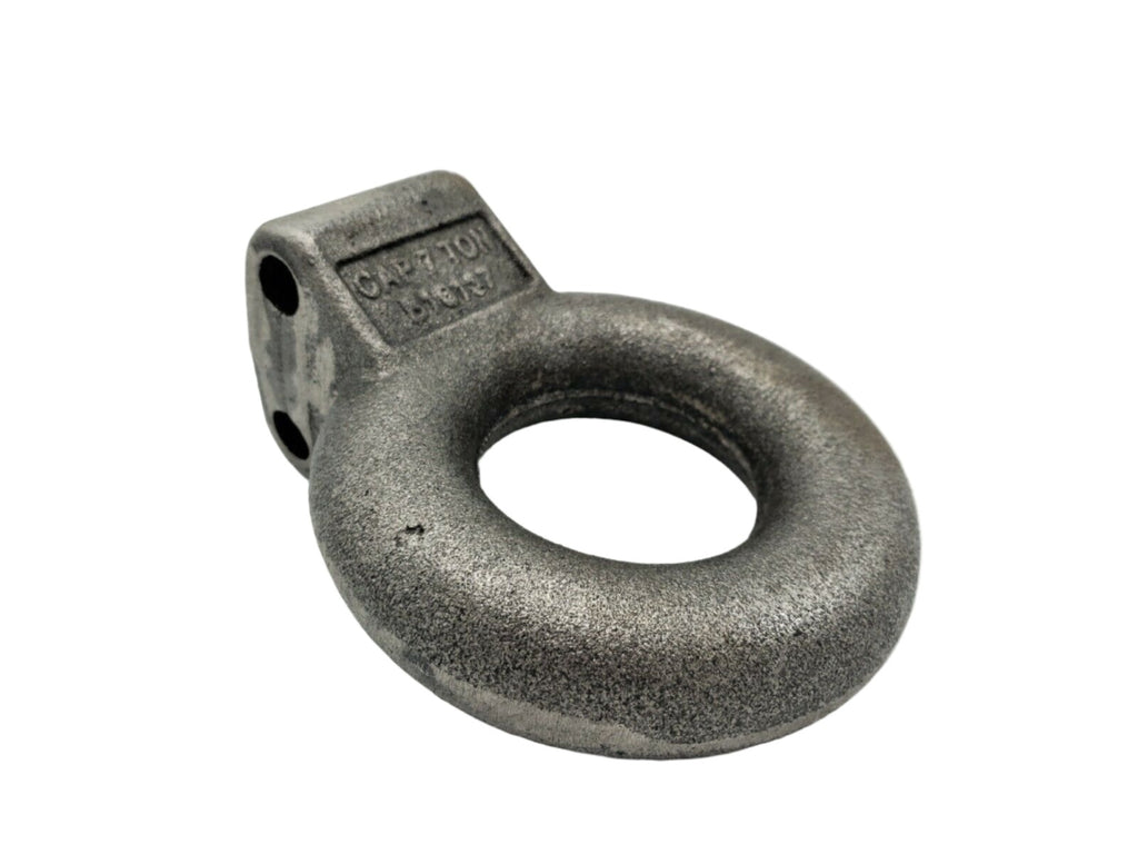 16137 3" Adjustable Pintle Coupler Lunette Eye Trailer Hitch Forged Tow Ring Military (16137-KIT)