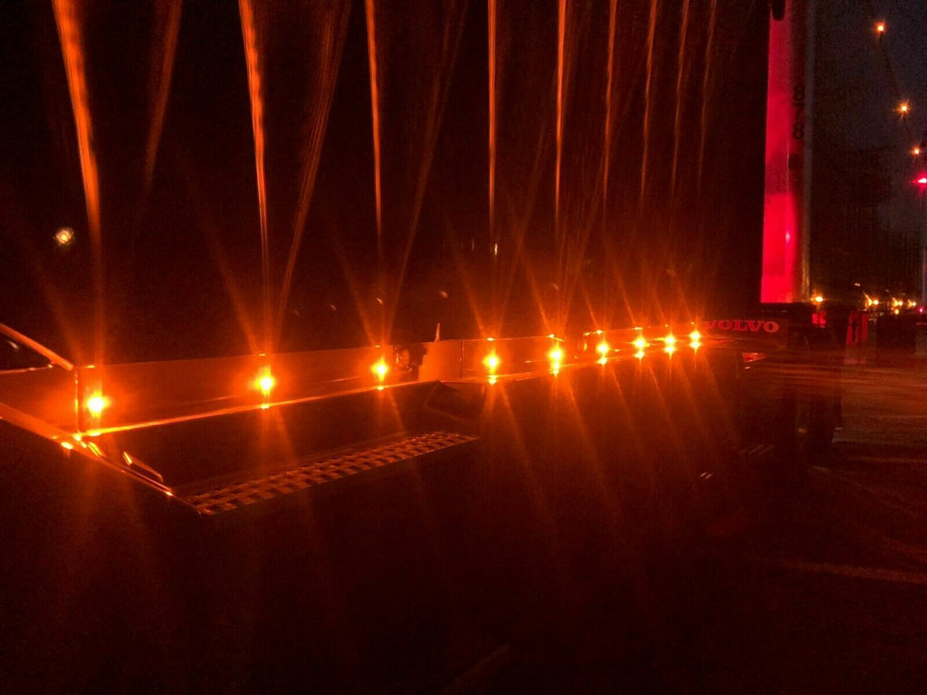 10 x 3/4 Maxxima Amber Clear LED Clearance Marker Light Trailer Jeep Motorcycle (M09300YCL-LOTOF10)