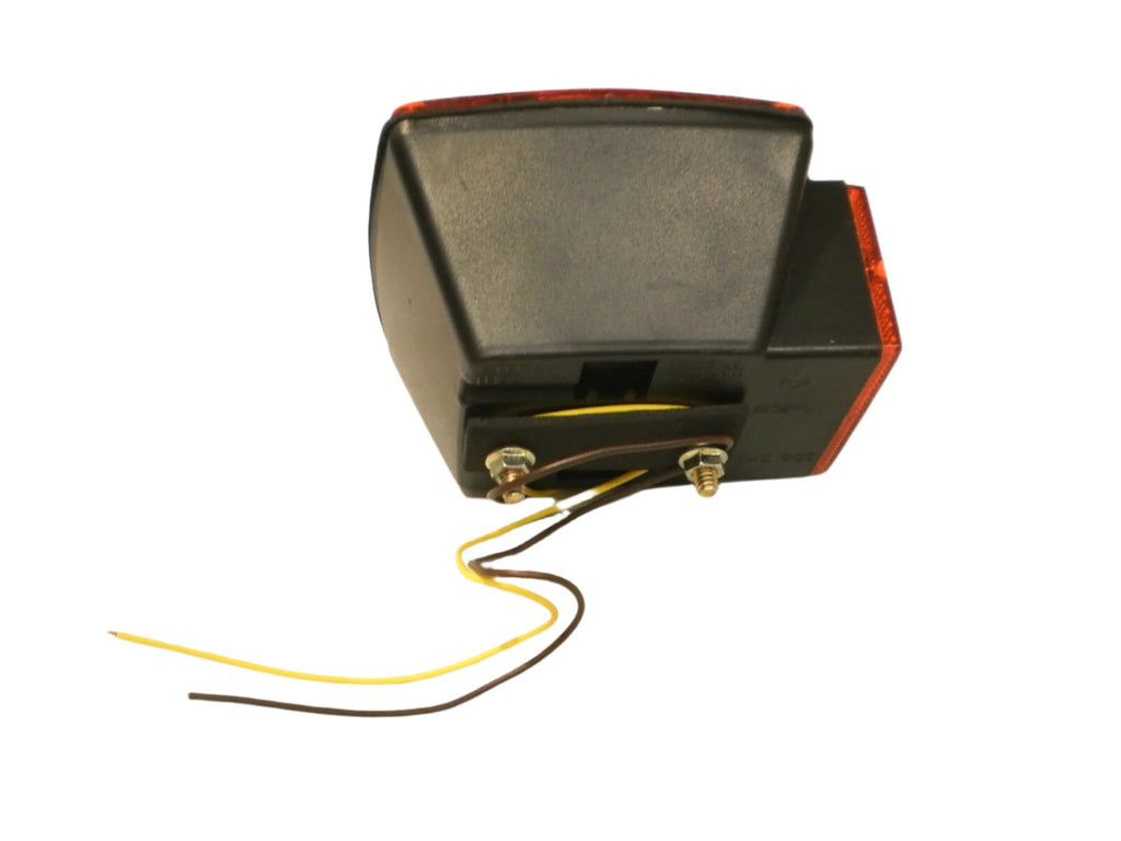 PAIR Boat Trailer LED Box Red Brake Stop Turn Tail Camper Under 80 w/ Wire Leads (J-24245 + J-24245L)