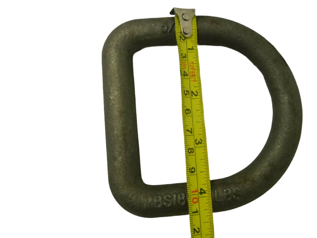 4 - 5/8" Forged Weld On D Ring Chain Tie Down 18,000 Rated Trailer Truck Rope (LRW1-LOTOF4)