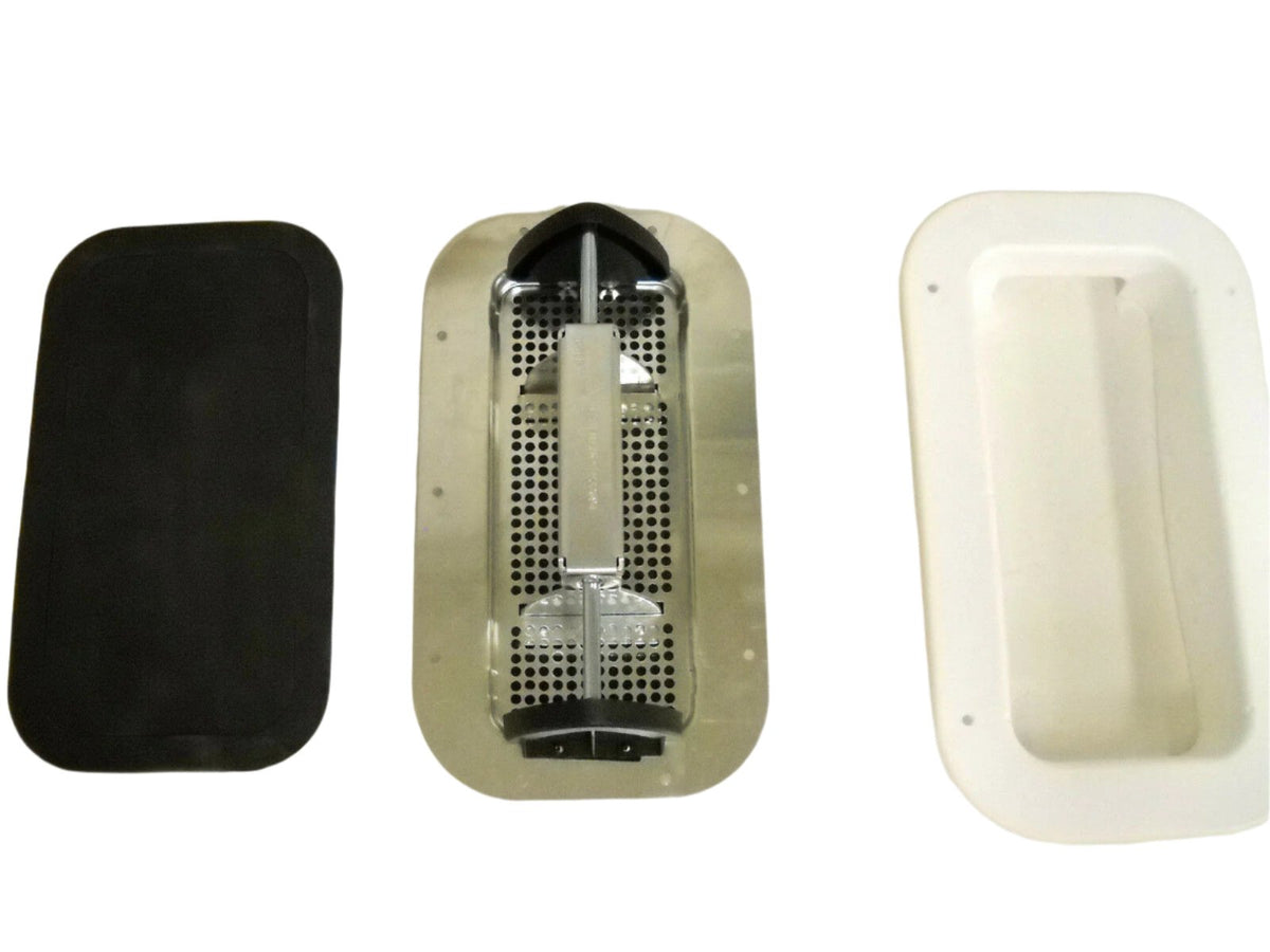 Aluminum Low Profile Two Way Air Vent Truck Trailer Camper RV Side Wall 1.25"  (EOV-ALP-KIT-1.25)