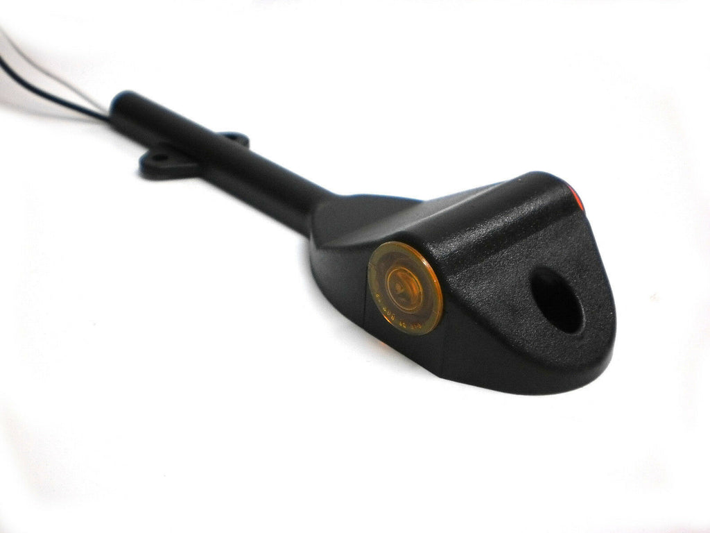 TWO - Low Profile LED Amber and Red Fender Marker Light Trailer RV Camper (J-52-FML + J-52-FMR)