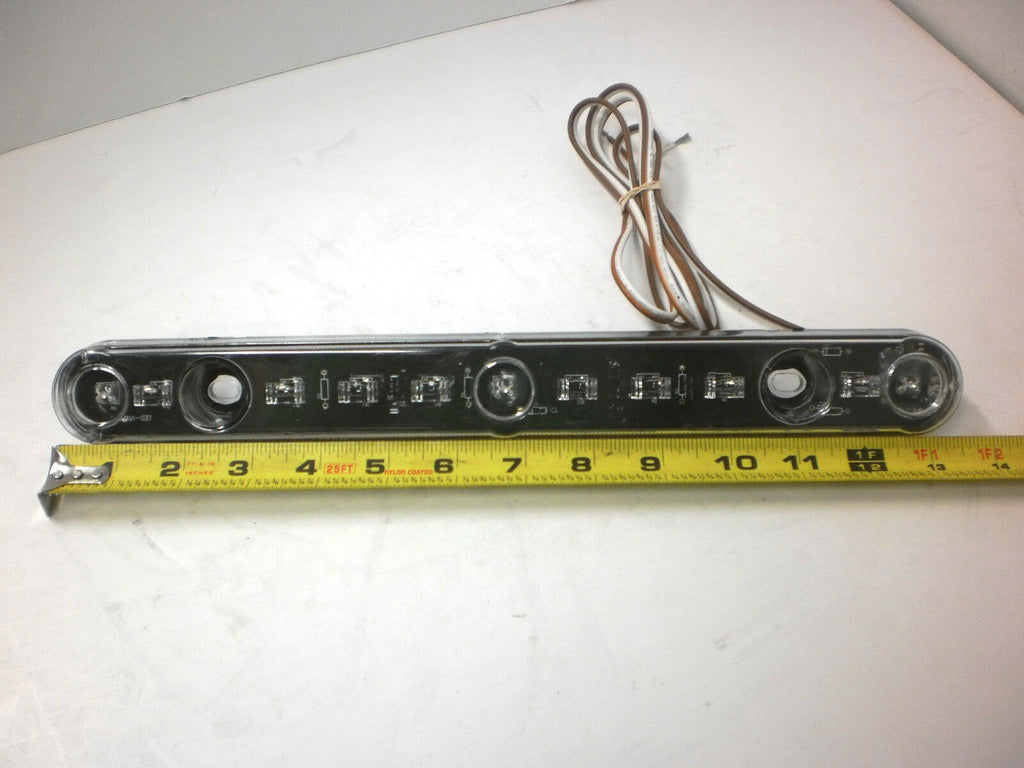 14" Submersible ID Light Bar Red LED Clear Lens Waterproof Boat Trailer USA Made (221-4500-1)