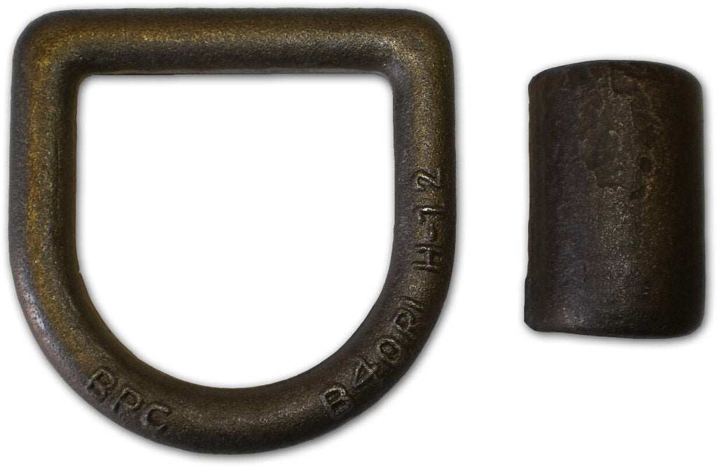 5/8" Weld On D Ring Chain Tie Down 18,000 Rated Trailer Truck Rope Forged Loop (LRW1)