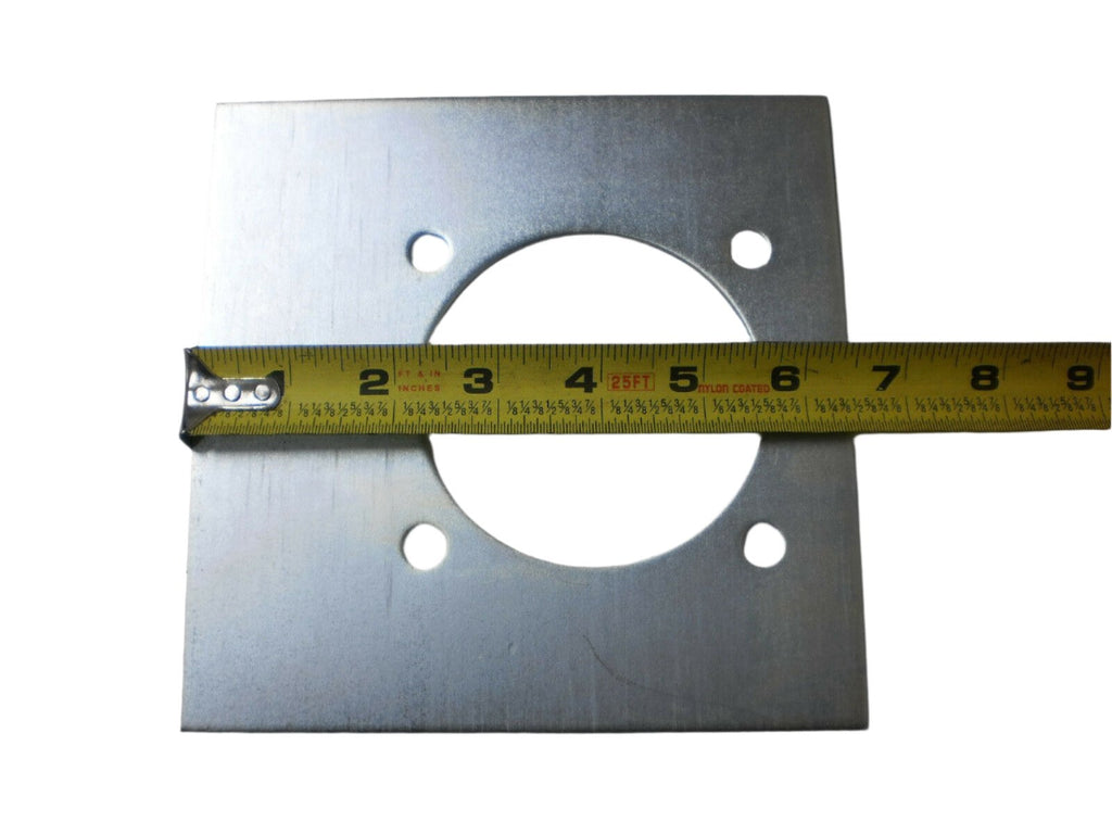 5 - Zinc Plated Recessed 5000 D Rings with Backing Plates Bolts Car Trailer  (RR5K-LOTOF5)