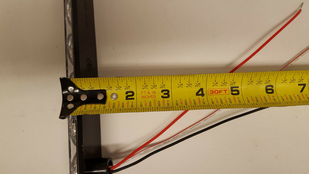 TecNiq 15" Stop Turn Tail Light LED Red Lights With Clear Lens and Chrome Bezel (T10-RC00-1 + T10-0C00-1)