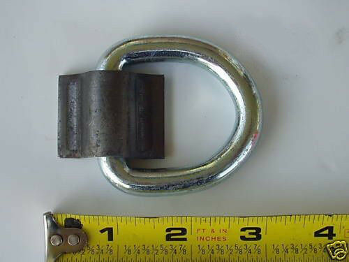 10 - 3/8" D Ring 5000# Weld On ATV Motorcycle Rope Tie Trailer Truck (WR15-LOTOF10)