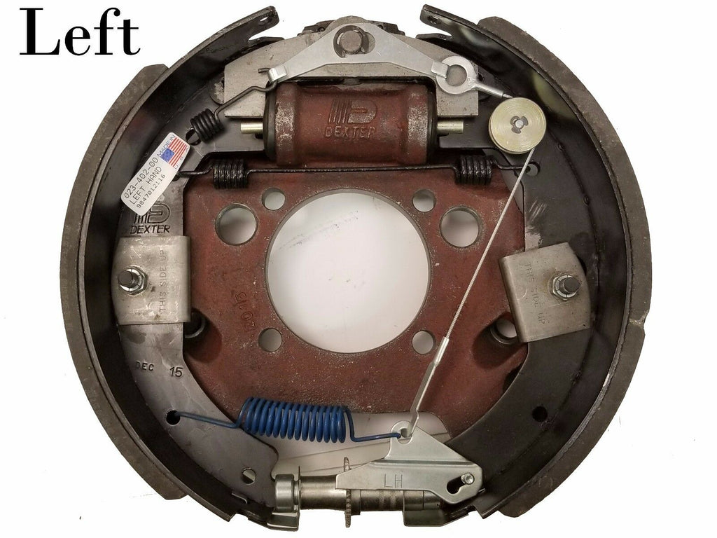 Dexter 12-1/4 x 3-3/8 8K Axle LEFT Hydraulic Backing Plate Trailer RV Camper (023-402-00)