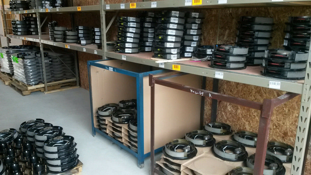 4 - (2 Pair) 10" x 2.25" Complete Electric Trailer Brake Backing Plates 3500 Axle (10RVEB-2P)