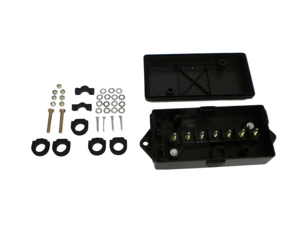 7 way Trailer Wire Junction Box Camper Truck weather proof RV Light cord plug (J-JBC)