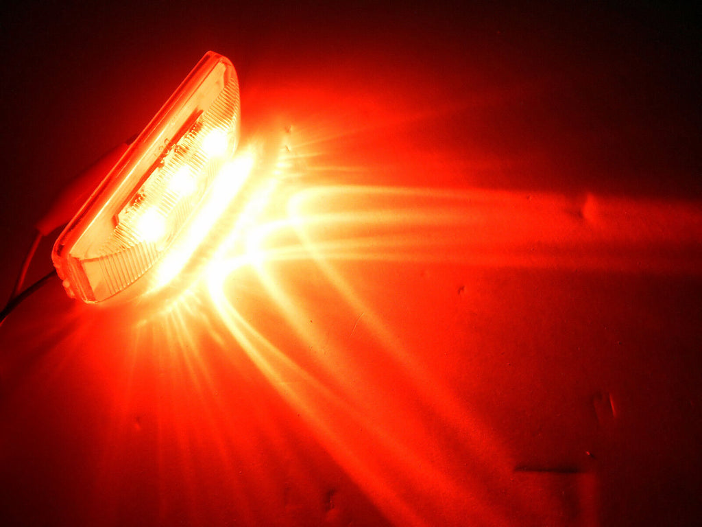 1 - Jammy 1x4" LED Rectangle Red "Snap In" Marker/Clearance Light Trailer (J-5765-RCK)