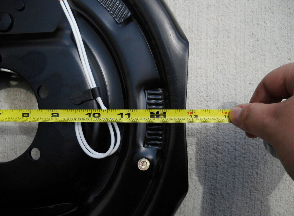 Two Pair (4) 12"x 2" Electric Trailer Axle Backing Plates Complete Brakes Left & Rt RV  (12RVEB-2P)