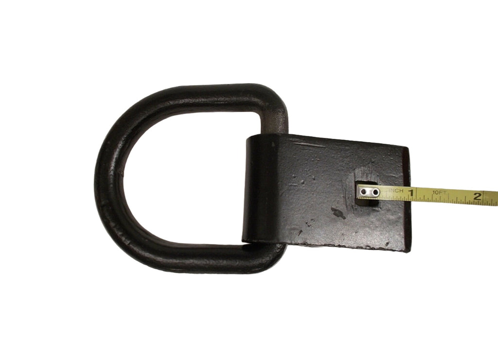 1/2" Forged Steel D Ring Rope Chain Tie Down Single bolt 11,700# Truck Trailer (LRS1)