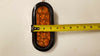 TWELVE 6" Oval Amber LED Park Turn Tail Multi Function Lights Trailer Truck RV  (J-66-AK-LOTOF12)