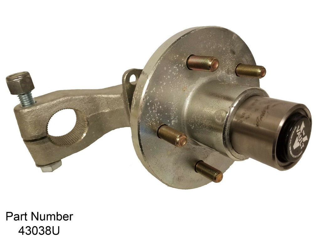 UFP DB35 End unit 3.7K IDLER Arm w/spindle vault cap bearing Trailer RV Camper  (43038U)