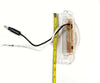 4" x 3/4" Thin Line LED White/Clear Lens Marker Clearance Light RV Trailer Truck (M20340WCL)