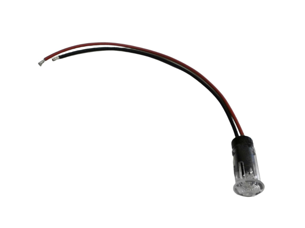 1/2" LED Indicator Trailer/RV Marker Light Clear Red Round Light (010-4500-1)