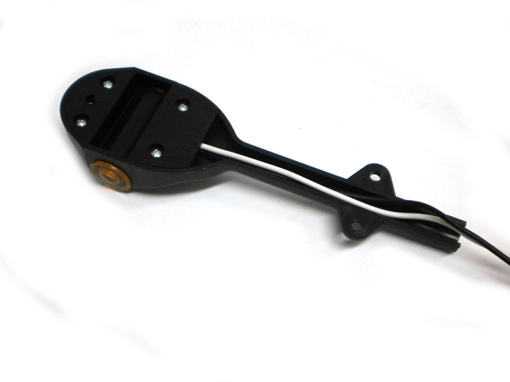 TWO - Low Profile LED Amber and Red Fender Marker Light Trailer RV Camper (J-52-FML + J-52-FMR)