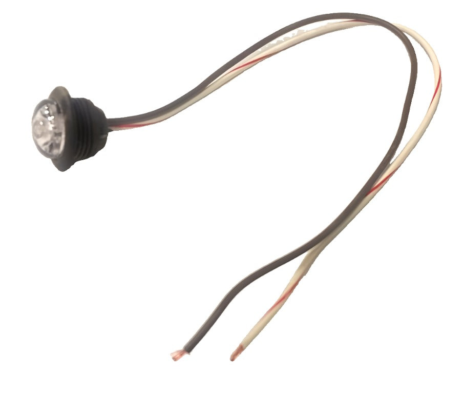 3/4" Red Clear Innovative Grommet Clearance Marker Bullet LED Light Trailer  (219-4500-1)