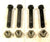 4 Pack 3" Standard Shackle Bolts with Locknuts fits Dexter Trailer Axle Axel (9163B-KITX4)