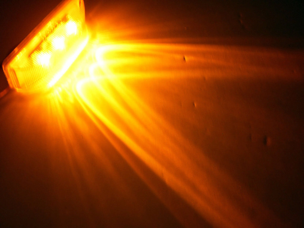 1-Amber Clear Light 1x4 LED Clearance/Marker Trailer RV (J-5765-ACK)