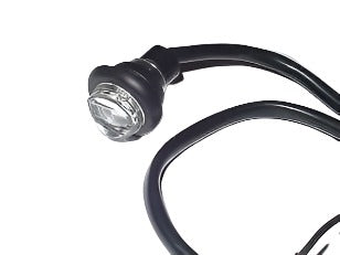 3/4" Marker Light Single White Diode LED Truck Trailer RV 55WC Hot Spot (J-55-C)