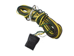 25' split Wire Harness With 4 Way Trailer Plug Camper Boat wishbone 4 flat plug (J-4024-WH)