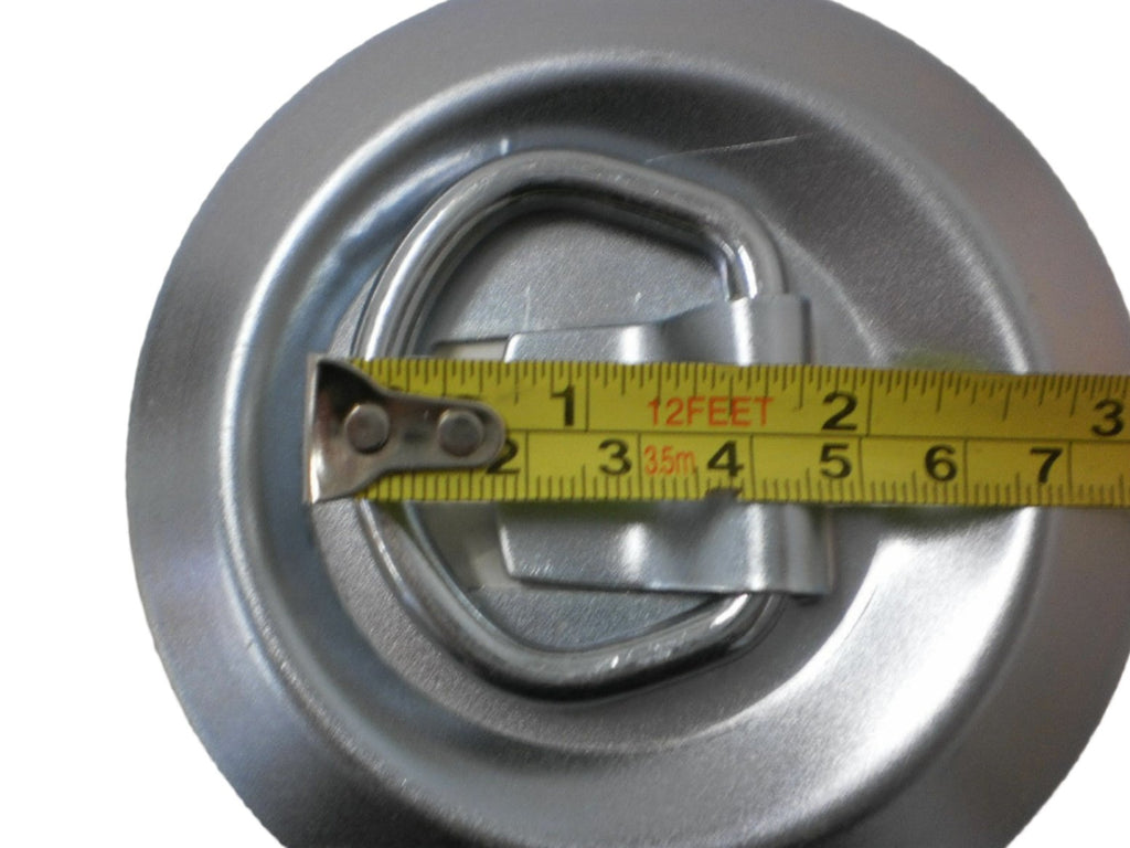 8- 4" Round Surface Mount D Ring Loop Rope Chain Tie Down Trailer 800# (RR08-8)