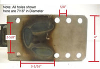 Universal Trailer Spare Tire Mount fits ALL 4 5 6 8 Lug Stud Wheels Carrier RV (STC-RP-K)