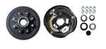 Left Side 8 Lug Drum + 12"x 2 Brakes Trailer 8x6.5" 6000 7000 Electric Shoes RV (92865-B-IMP-L)