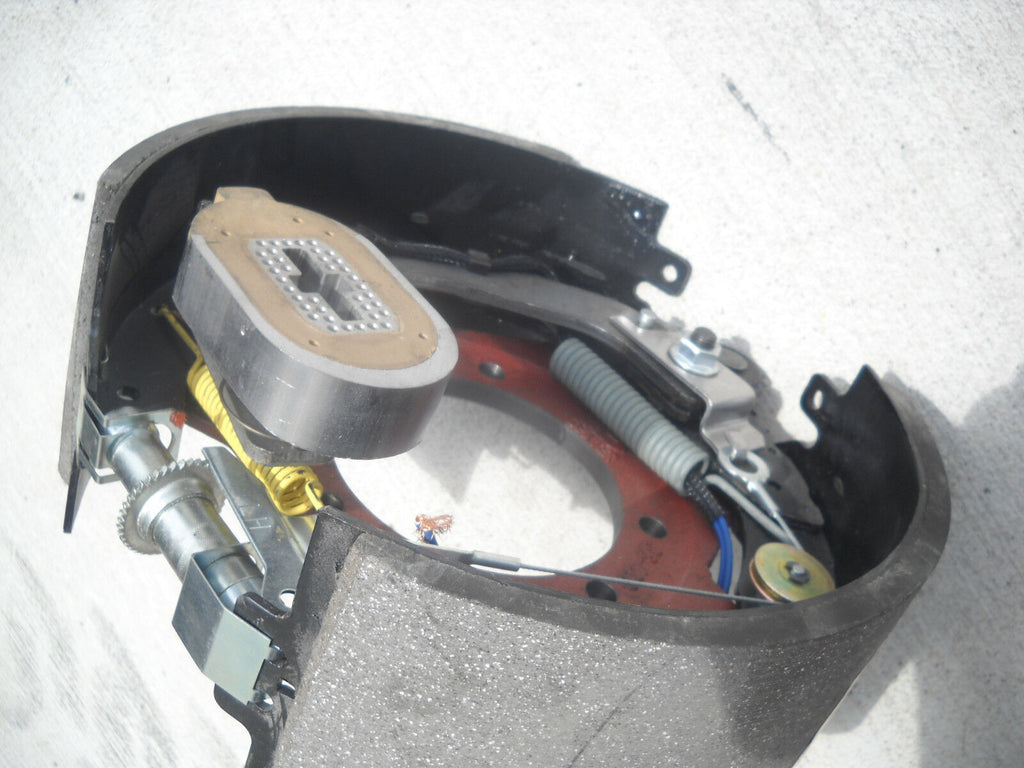 12.25" x 5" Brake Backing Plate SelfAdjust Electric Trailer Left Side 15000 Cap (023-446-00)