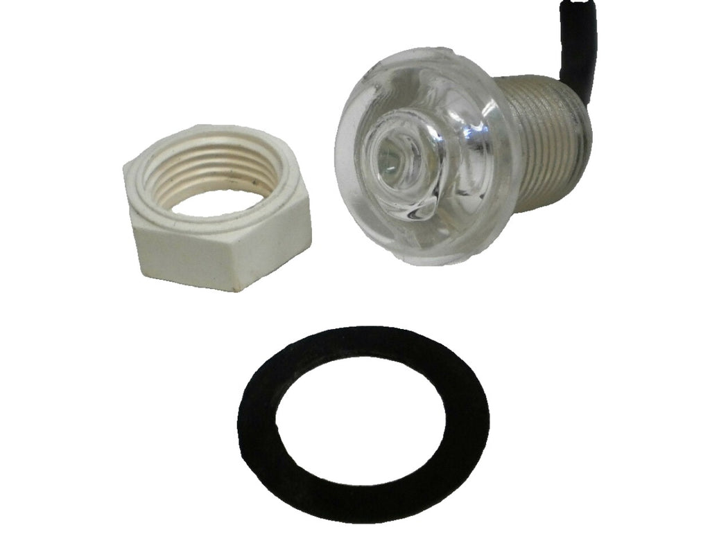 10 - 11/16" Red Clear Motorcycle ATV Pond Pool Light 1 LED Waterproof  Accent   (J-5-RC-LOTOF10)