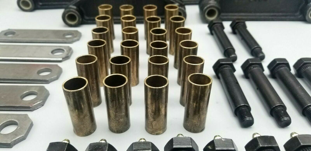 Greaseable Tri Axle Suspension Rebuild Kit EQ-104 Trailer Spring 3.125" Shackles (SRK-3A-WB-SE-3.125-BB)