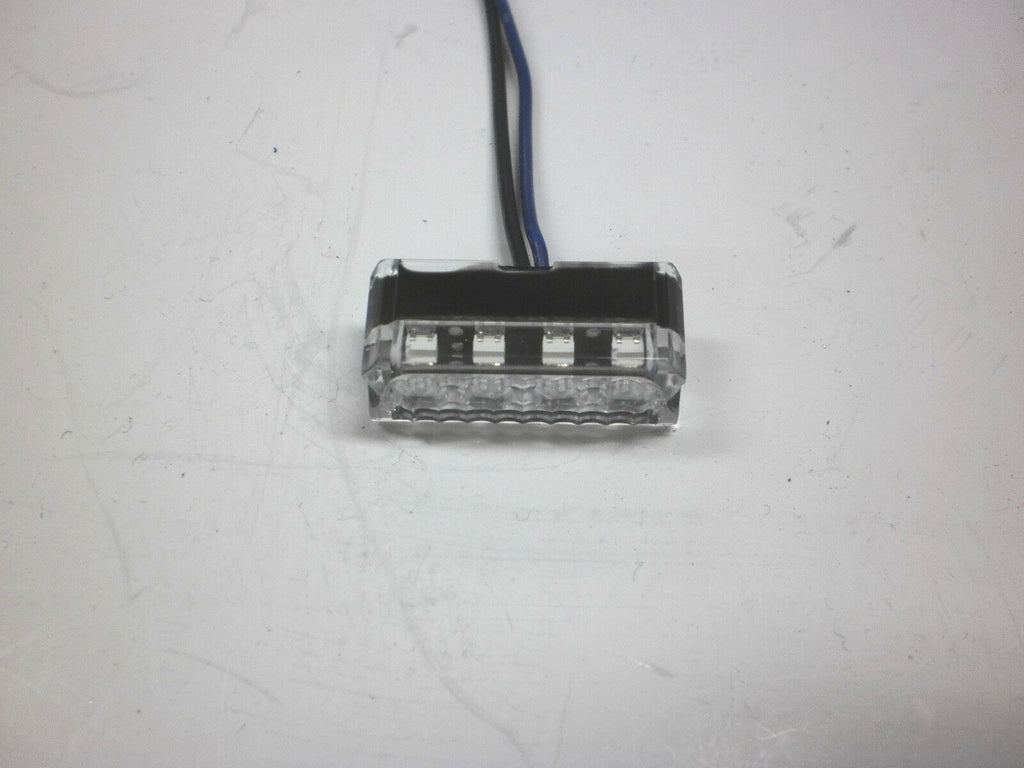 USA MADE- TecNiq accent Blue 4 LED Dragon Light w/Horizontal Black case Jeep (D04-B000-1 + D04-0BH0-1)