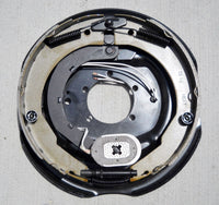 Two Pair (4) 12"x 2" Electric Trailer Axle Backing Plates Complete Brakes Left & Rt RV  (12RVEB-2P)