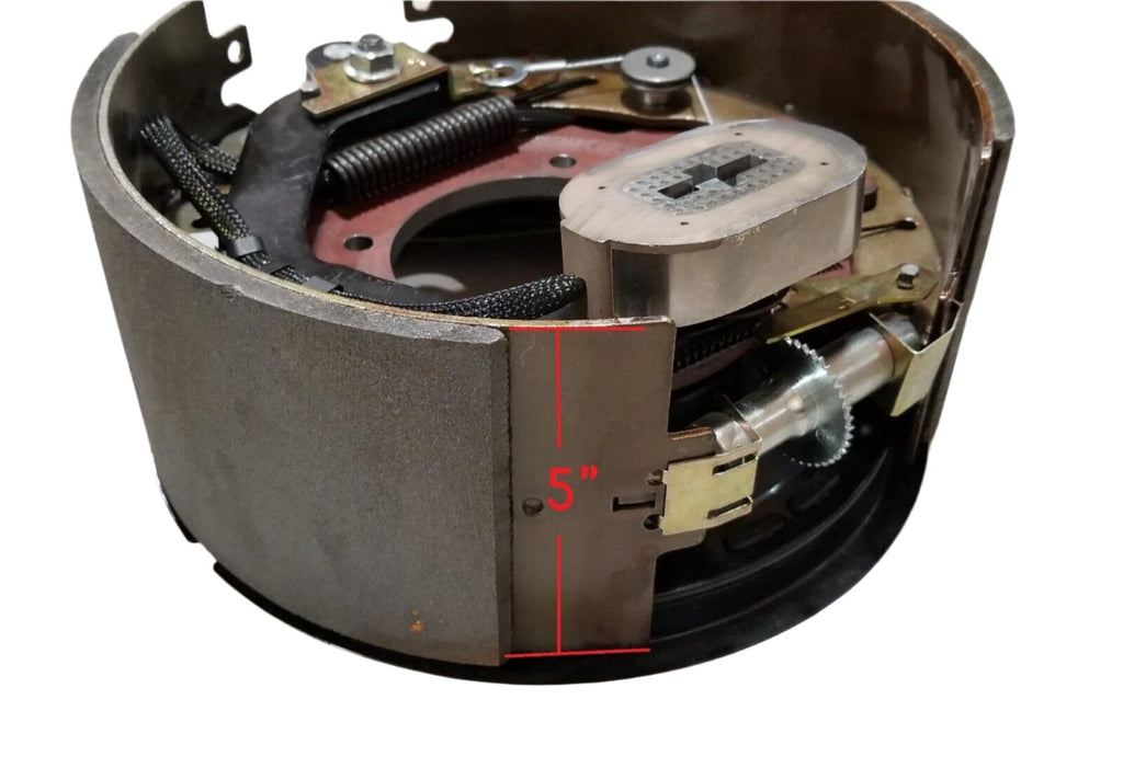 Four 12-1/4x5" 12K 15K Electric Backing Plate Trailer Brake Fit Dexter 5" (BK-12KHDE-SET2)