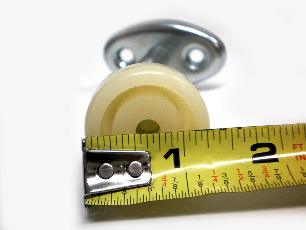 3" Angled Zinc Surface Mount Door Stop with Stopper Trailer RV Camper (J-D2)