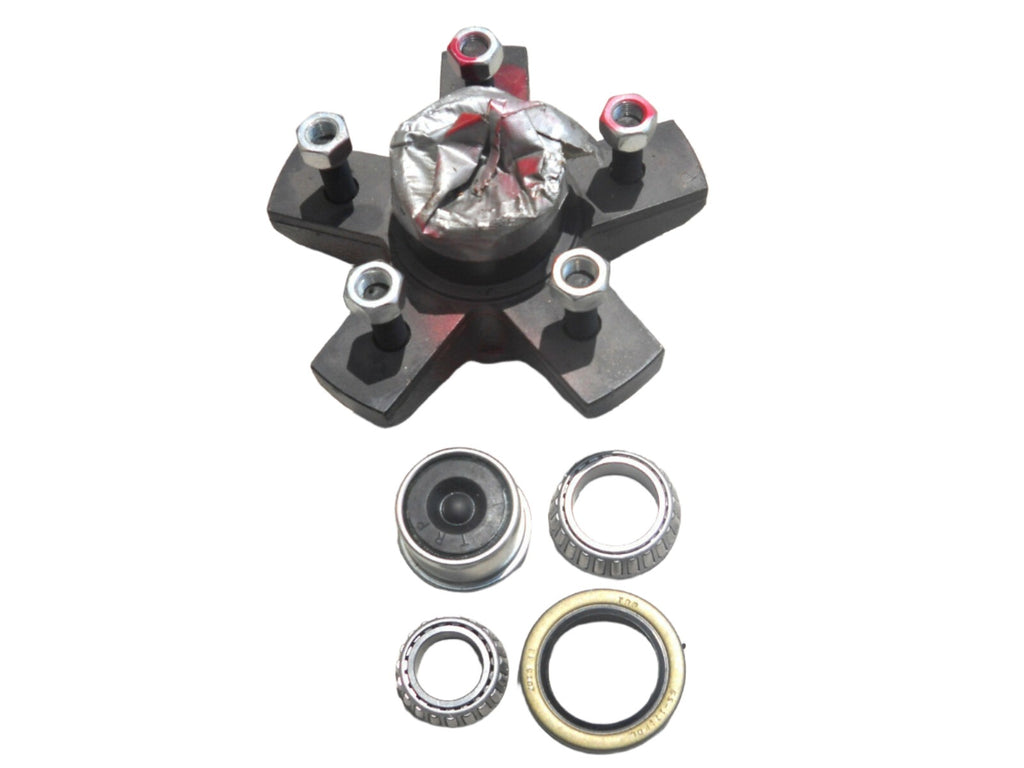 1- Genuine Dexter 5x5 Hub with 3500# Bearing Kit Replace Trailer Idler Axle (825607-KIT)