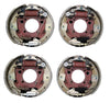 2 PAIR 12-1/4 x 3-3/8 Hydraulic 8K Backing Plate Trailer 4 Bolt 23-402-403 (77-1208H-2P)