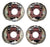 2 PAIR 12-1/4 x 3-3/8 Hydraulic 8K Backing Plate Trailer 4 Bolt 23-402-403 (77-1208H-2P)