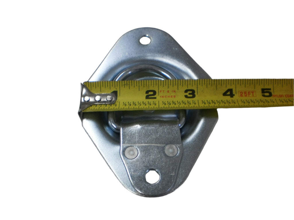 4 - Recessed D Ring tie Down rings 1200# Rated Trailer ATV Snowmobile Lawn Mower (RR01-LOTOF4)