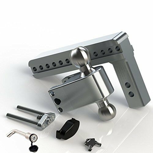 Weigh Safe Aluminum 180 Ball Mount fits 2" Receiver 10" Drop 11" Rise 10k Rated (LTB10-2-KA)