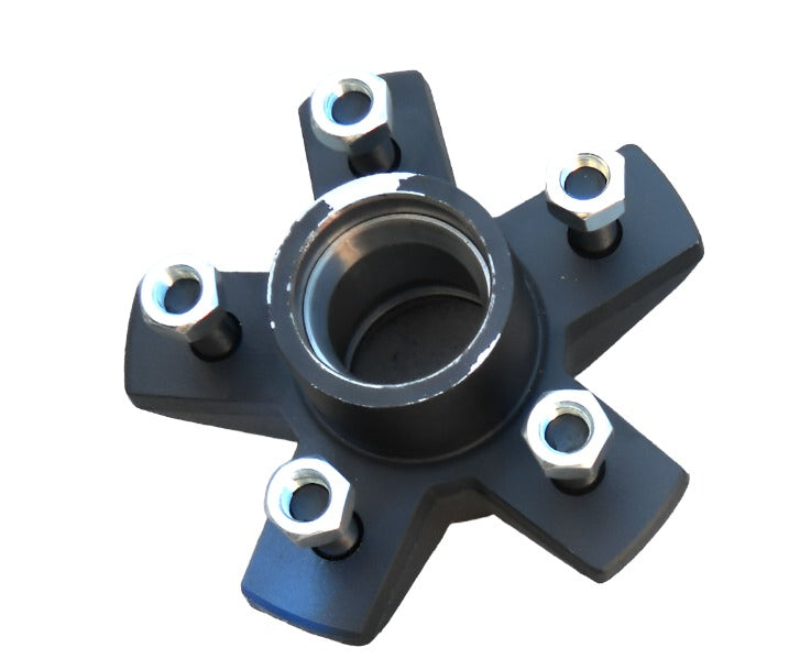 2- Genuine Dexter 5x4.5 Hubs with 3500# Bearing Kits Replace Trailer Idler Axle (824805-KITX2)